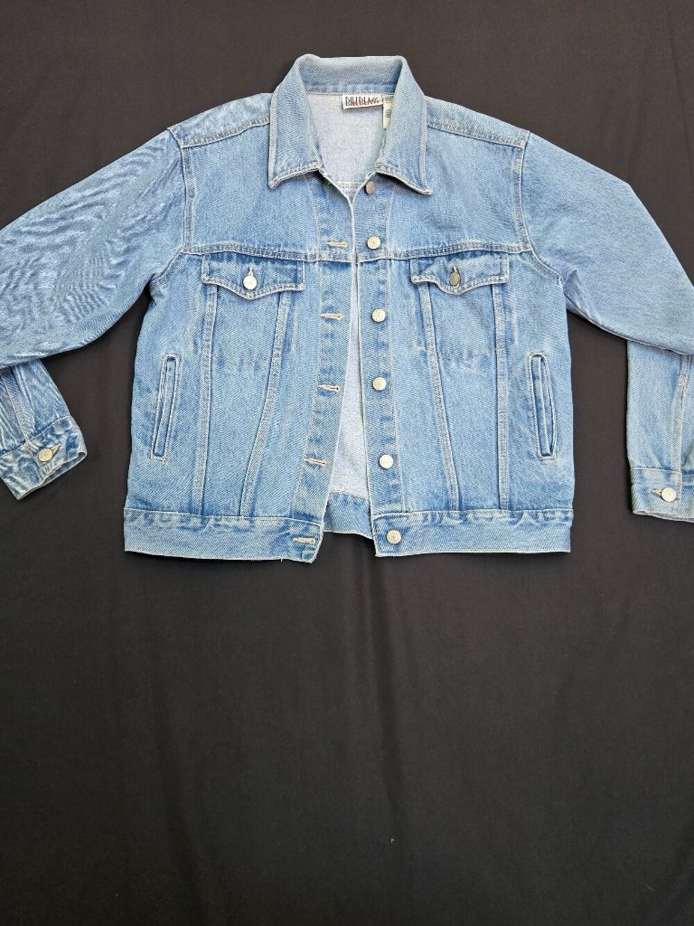 Vintage 90s Bill Blass Jean Jacket | Size Small | Trucker Style | 100% Cotton
